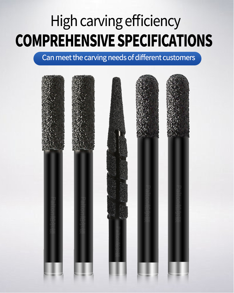 50mm TiCN Coated CNC Diamond Cutter Tool Engraving Stone Router Bits For Granite Marble