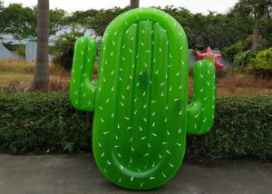 China Large Green Cactus Inflatable Pool Float Lounger For Adult And Children on sale