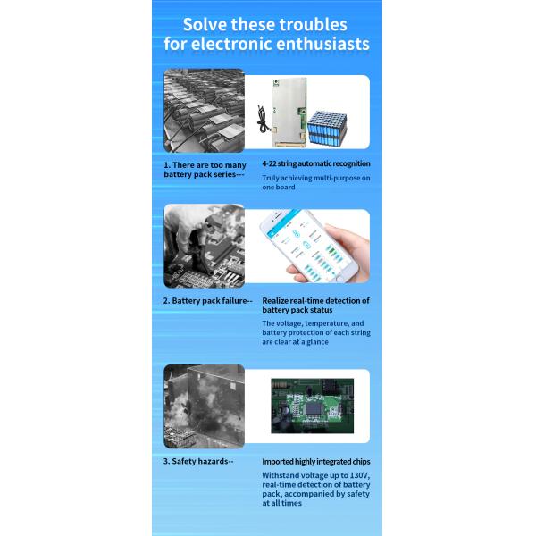 KLS 6s-16s 64v 30a 18650 Pcm Bms Lithium Ion Battery sodium battery bms For Ternary/sodium/lithium iron battery