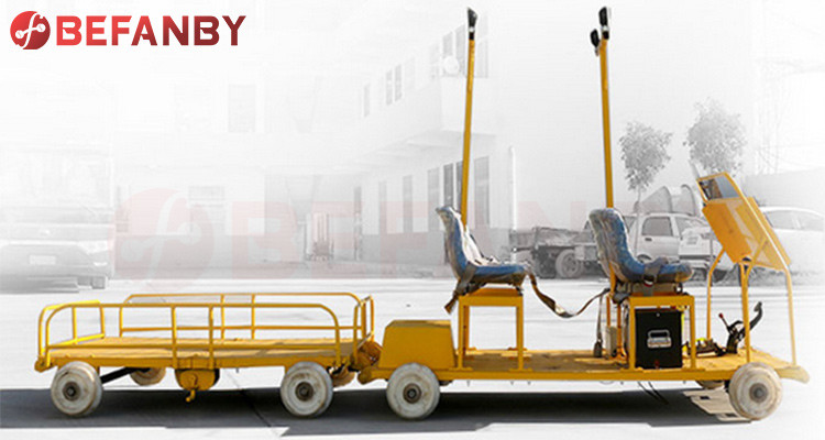Customized Electric Railway Rail Flaw Detection Cart With Seat 1-500T Load Capacity