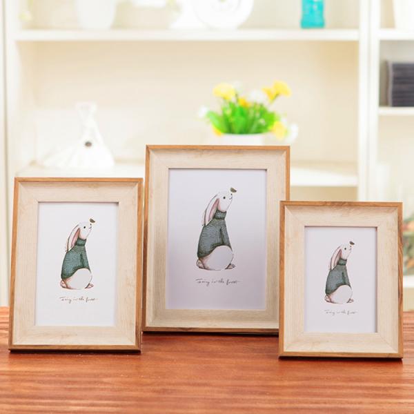 Cheap American Style Custom Photo Frame , 7 Color Wooden Wedding Picture Frames for sale