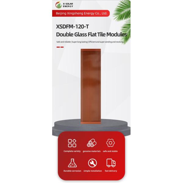 Wholesale 95W Flat Solar Panels BIPV Roof Tiles with Monocrystalline Silicon EU Stock Flat Solar Tiles Thin Film Material