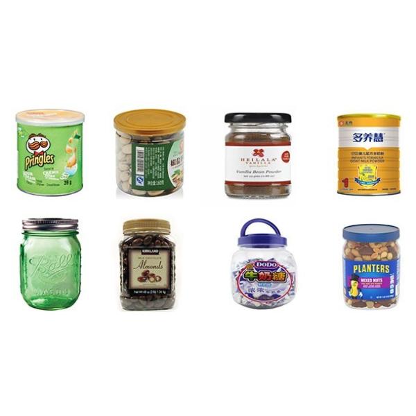 30 Jars / Min Automatic Plastic Glass Jar Packing Machine For Candy Snack