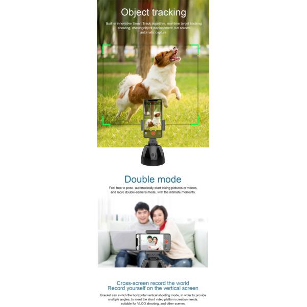 360 rotationauto vlog live tripod automatic mini self selfie stick video tracking object S-02