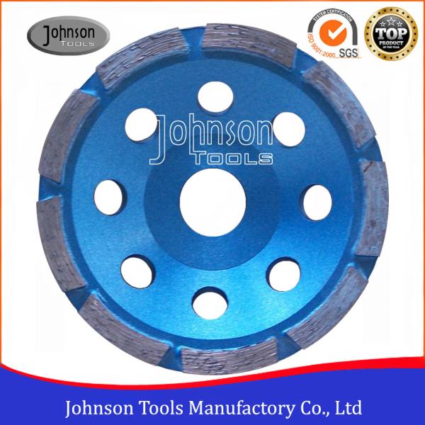 Cheap 115mm Single Row Diamond Turbo Cup Wheel , Floor Grinding , Grinder Wheel for sale