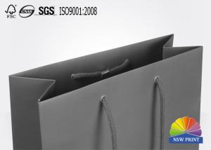 Best Cool Matte Lamination Cardboard Paper Bags , Shopping Garments Bags with LOGO printed wholesale