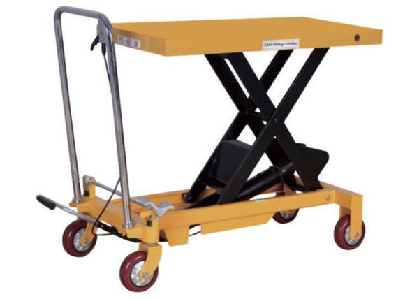 Cheap Safe Movable Scissor Lift Table Mini Type High Strength Steel 500kg Capacity for sale