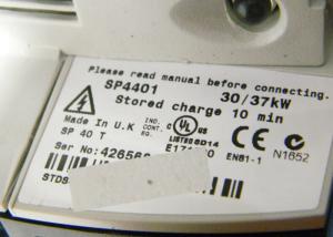 SP4401 CONTROL TECHNIQUES UNIDRIVE AC DRIVE UNIDRIVE SP 30/37KW