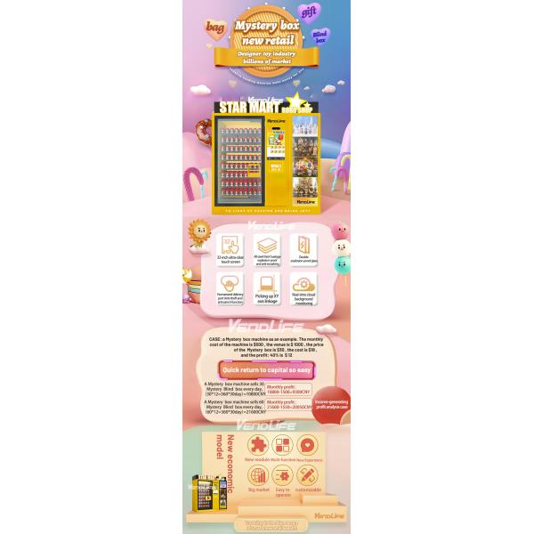 MDB System Candy Gumball Toy Vending Machines 0.25KW 60HZ Frequence