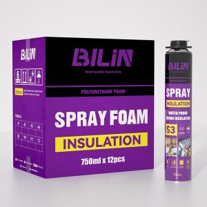 Best 750ml Spray PU Foam Flame Retardant Polyurethane Expanding Foam Lightweight wholesale