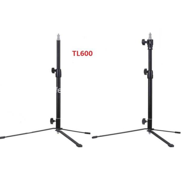 Professional Silver Floor Tripod Light Stand Folded Lighting Aluminum Alloy Lightweight