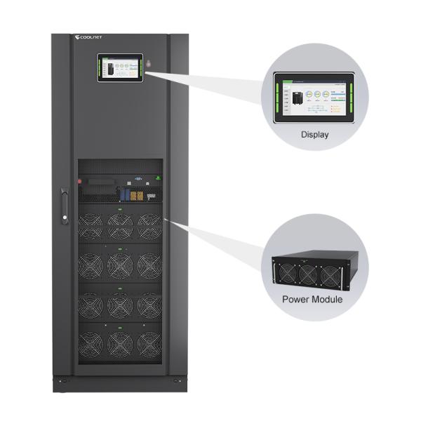 19 Inch Rack-Mounted Online UPS with Component-Level Protection, High Power Density, and Modular Architecture
