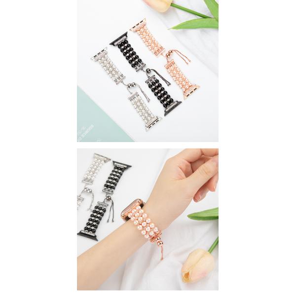 Function Fashionable Watch Strap Beaded Apple Watch Bands for iWatch Series 8 7 6 5
