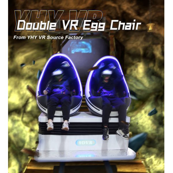 Double Seats Egg Chair 9D Cinema VR Thearter Virtual Reality Simulator Indoor Rides Shopping mall