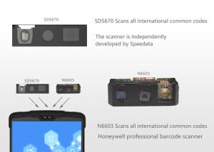 Inventory Management Handheld UHF RFID Reader Logistic PDA Barcode Scanner
