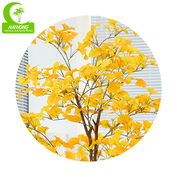 Anti Fading Easy To Care Height 170cm Artificial Ginkgo Tree All Season