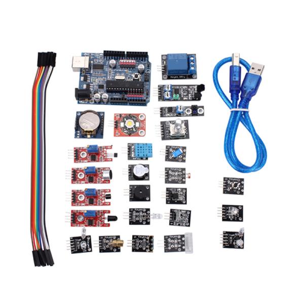 Cheap 24Pcs Arduino Sensor Kit With UNO R3 Development Board DHT11 Sensor for sale