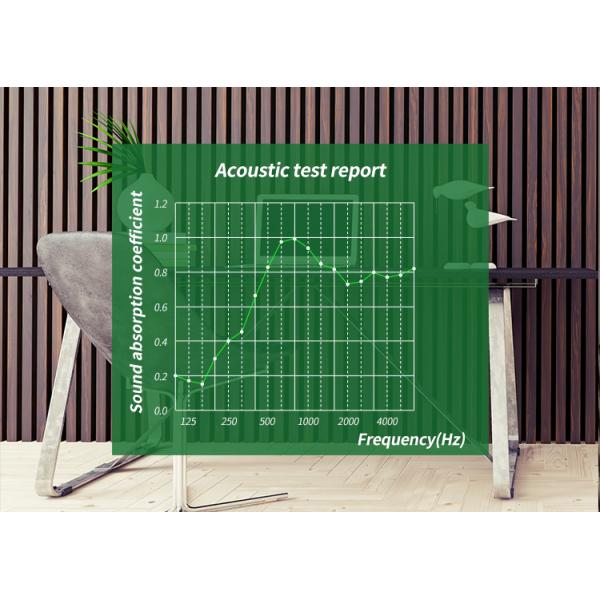 Fr MDF PET Customizable Wood Slat Acoustic Panels for Office Building