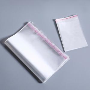 China Self Adhesive Clear Transparent Packaging Printed Cello Plastic Bags Opp on sale