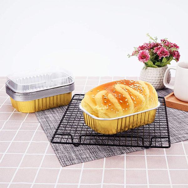 Cheap Aluminum Foil Food Container Rectangular Aluminum Bread Baking Foil Pan for sale