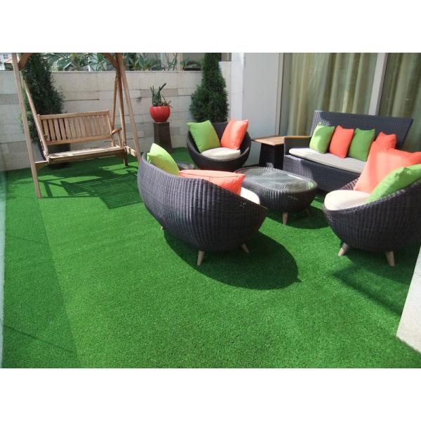 Protective Indoor Grass Mating Flooring With Sunshine Raining Resistance