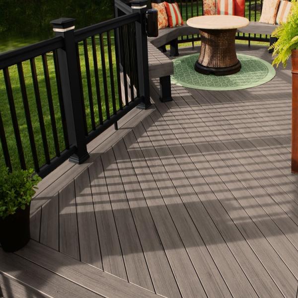 Fade Resistance 25mm Co Extrusion Wpc Anti Slip Outdoor Wpc Flooring