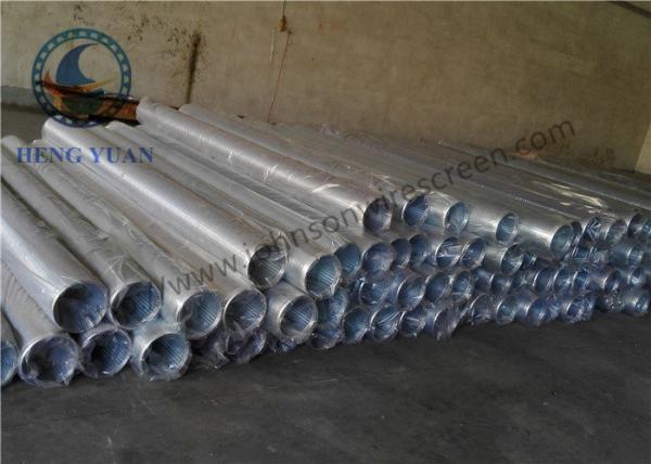 Cheap Low Carbon Steel Water Well Pipe , Well Casing Screen 1.0 Mm Slot Size for sale