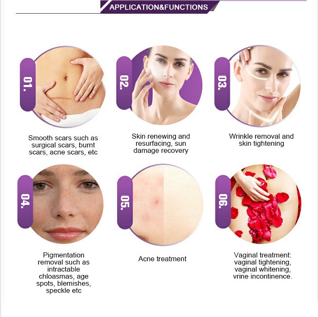 Fractional CO2 Laser Skin Resurfacing Machine 50W For Acne Treatment / Scar Removal