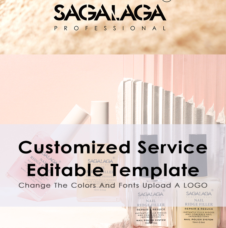 SAGALAGA Nail Repair Solution for Discolored and Damaged Nails Growth Oil Skin Care 15ml Bottle