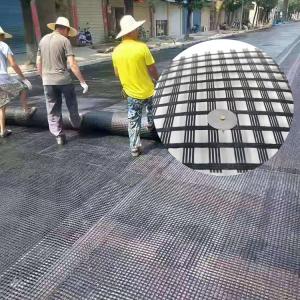 Best Industrial Design Style 100KN Glass Fiber Geogrid Reinforce Driveways Highways and Roads wholesale
