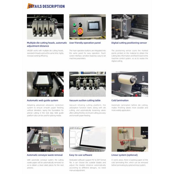 Self-Adhesive Label Finisher Multifunctional Roll Digital Label Paper Cutting Machine