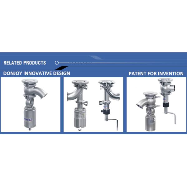 Air / Spring Tank Bottom Valve SS316L Medium Pressure 45 Elbow Type