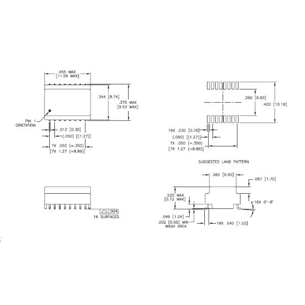 SMD Ethernet Magnetic Transformers , 23Z356SMFNL Discrete Telecom Isolation Transformer