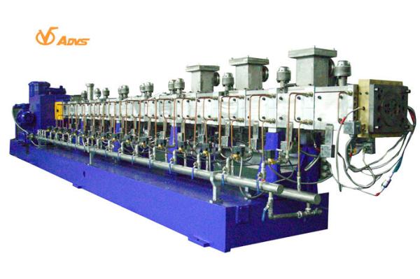 Cheap Twin Screw Rubber Extruder Machine , 500rpm Polymer Devolatilization Extruder for sale