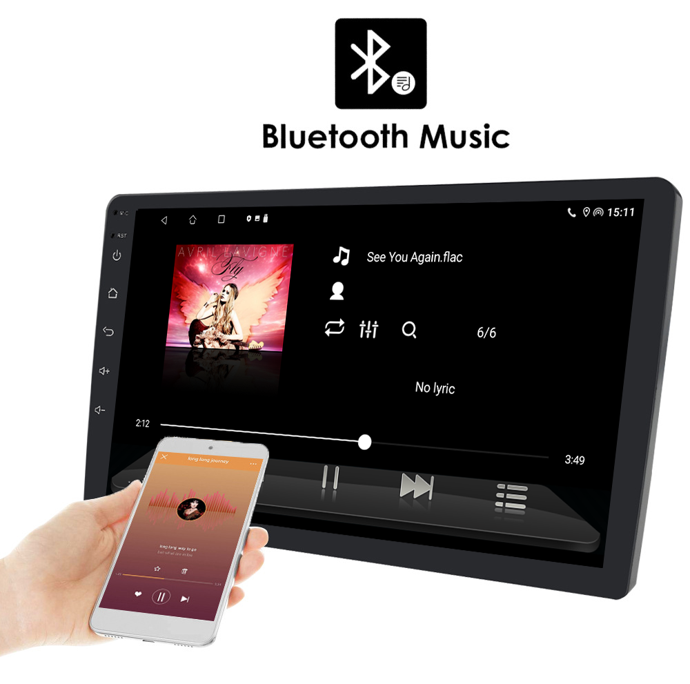 Universal Car Fitment 2.5D IPS Touch Screen 2 32G Android 12 Car Multimedia Player 9/10 Inch Radio Audio Head Unit