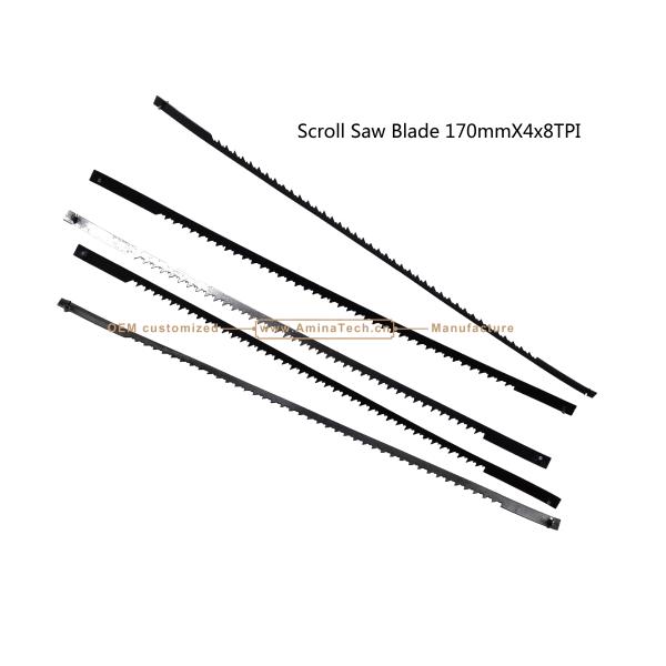 Scroll Saw Blade 170mmX4x8TPI Cutting wood,Plastic,Low-hardness metal
