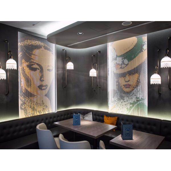 Light Weigh Metal Mesh Curtain Anodizing Powder Coating Polishing Brushing 1m-3m High Strength Fireproof