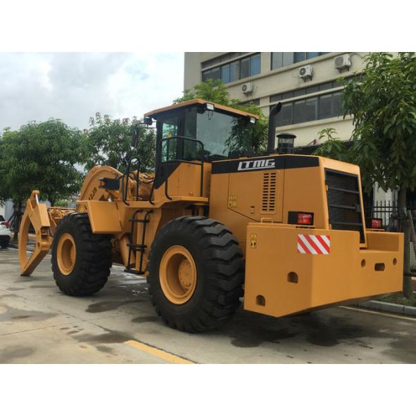4x4 ATV Log Loader , 12 Ton Hydraulic Log Grapple Loader With Air Conditioner