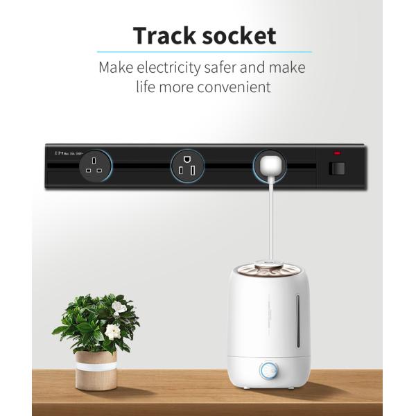 General-Purpose 3 Phase 4 Wire Table Rail Electrical Power Track Socket with WiFi