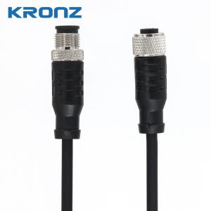 M12 Connector IP76 A Code Connector Pre-assembly 4 Pin Male Circular Connectors