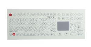 China 108 Keys IP65 Industrial Membrane Keyboard Top Panel Mounting on sale