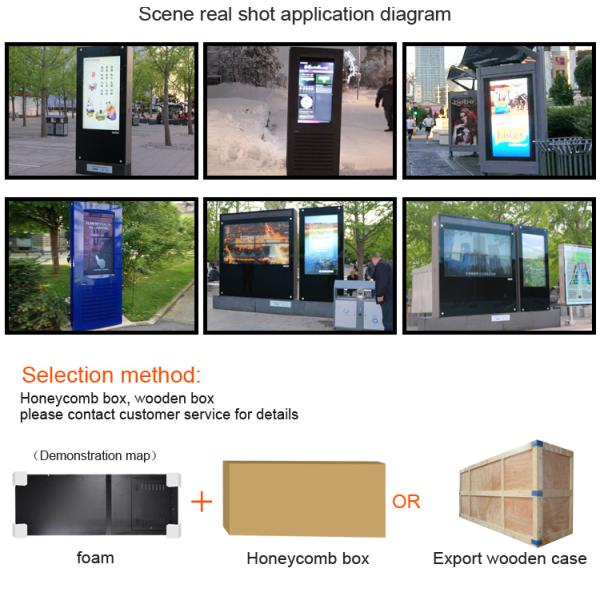 IP65 Android 4.4 WiFi LCD Video Display For Advertising