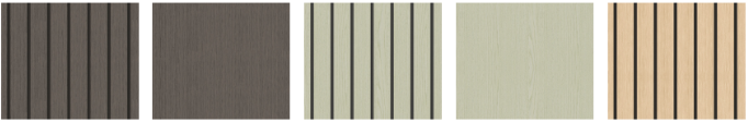 Flexible Wood Grain Wall Panels , Soft Grill Wall Panel For Small Public Spaces Decor