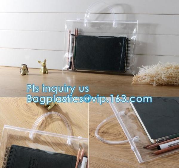 pvc zipper puller for packaging pvc bag plastic clear pvc zipper tote bags, pvc vinyl drawstring bags, Non-toxic eco-fri