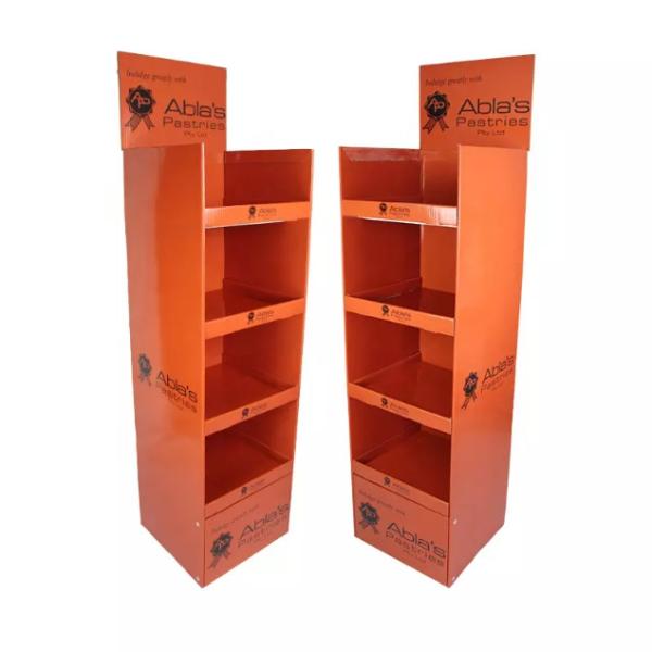 Customized Corrugated Cardboard Floor Display Stand Retail Supermarket POP