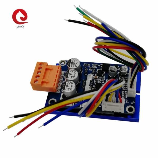 Cheap 24VDC 500w Brushless Dc Motor Driver Board 12-36v 3 Phase Motor Speed Controller with connector wires and heatsink for sale
