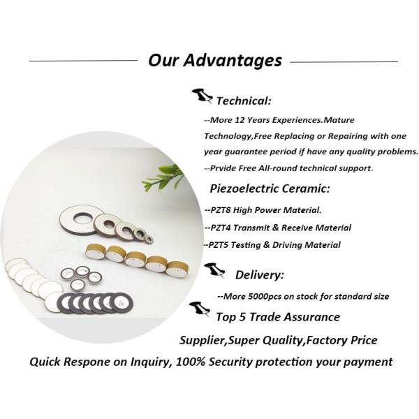 Customized Different Size Ultrasonic Piezoelectric Pzt Piezo Ceramic Plate