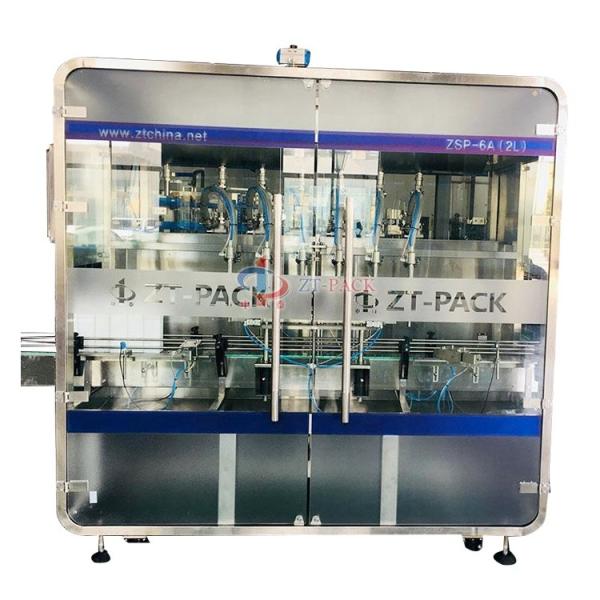 3000BPH Automatic Linear Piston Oil Filling Machine For Edible Oil Peanut Sunflower Oil