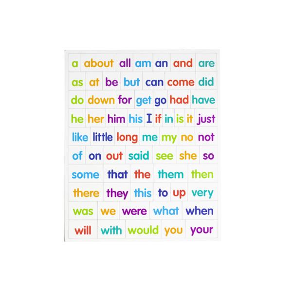 Educational Insights Paper Fridge Magnetc Sight Words / Sentence Builders Customized