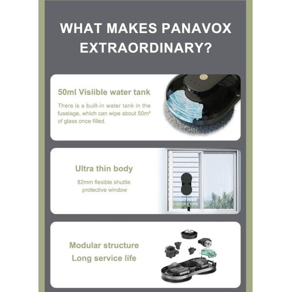 CE RoHS Certified Glass Cleaning Robot for Home One Button Start Charging Time 4 Hours